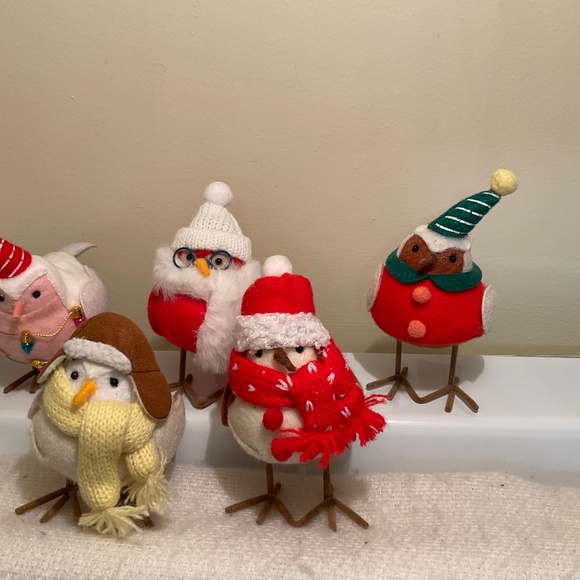 Lot of 6 Target Featherly Friends Christmas Holiday Decor Bundle of Six Birds - Picture 3 of 10
